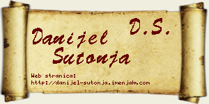 Danijel Šutonja vizit kartica